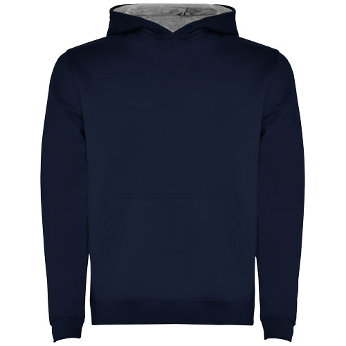 Sweat capuche 280gr promotionnel Enfant Urban ROLY Bleu marine et Gris chiné